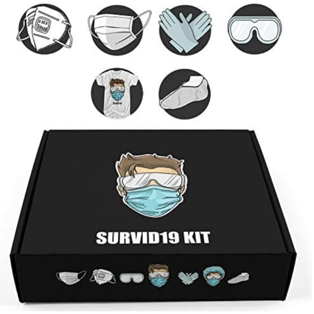 SURVID Kit with 20 Disposable Face Masks